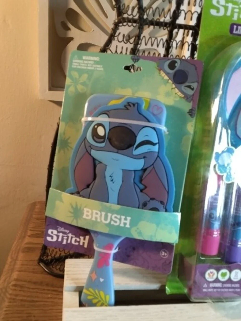 Disney Stitch Lip Care Set in Blue and Purple with Brush